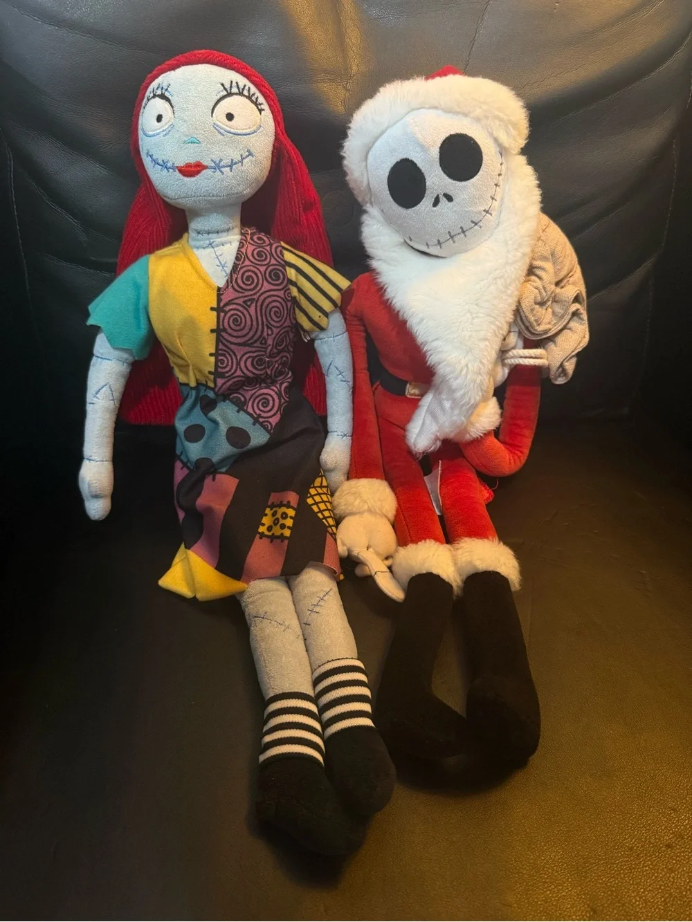 Nightmare Patchwork Plush Doll Set — Red, Cream, Green, Multicolor